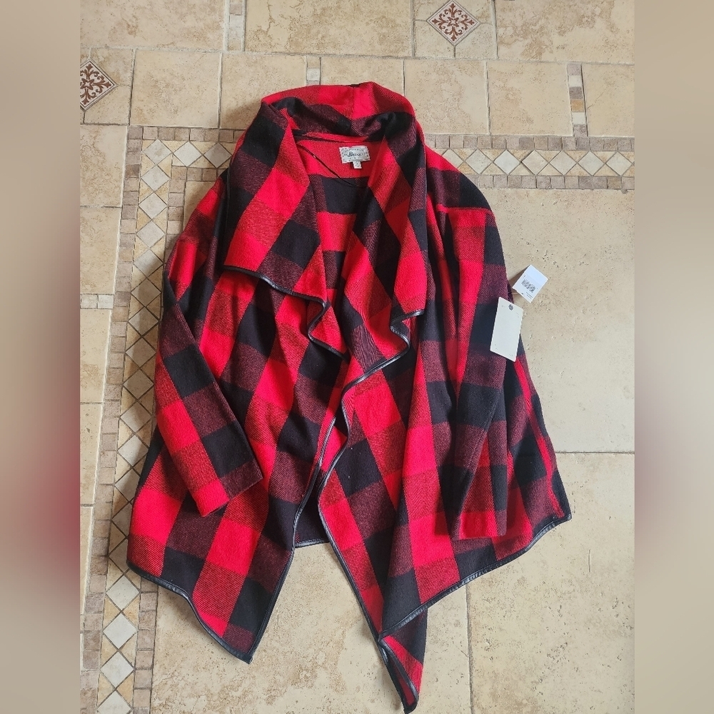 G.H. Bass Buffalo Plaid Cardigan
